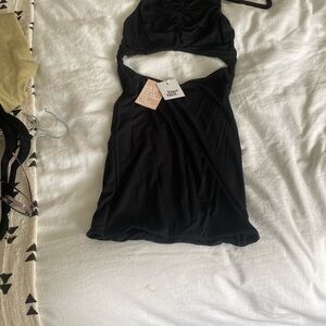 Tiger Mist Black Midi Dress Elegant Style